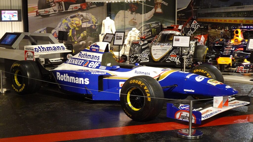 Damon Hill's Williams FW17 Formula 1 car at Silverstone Museum