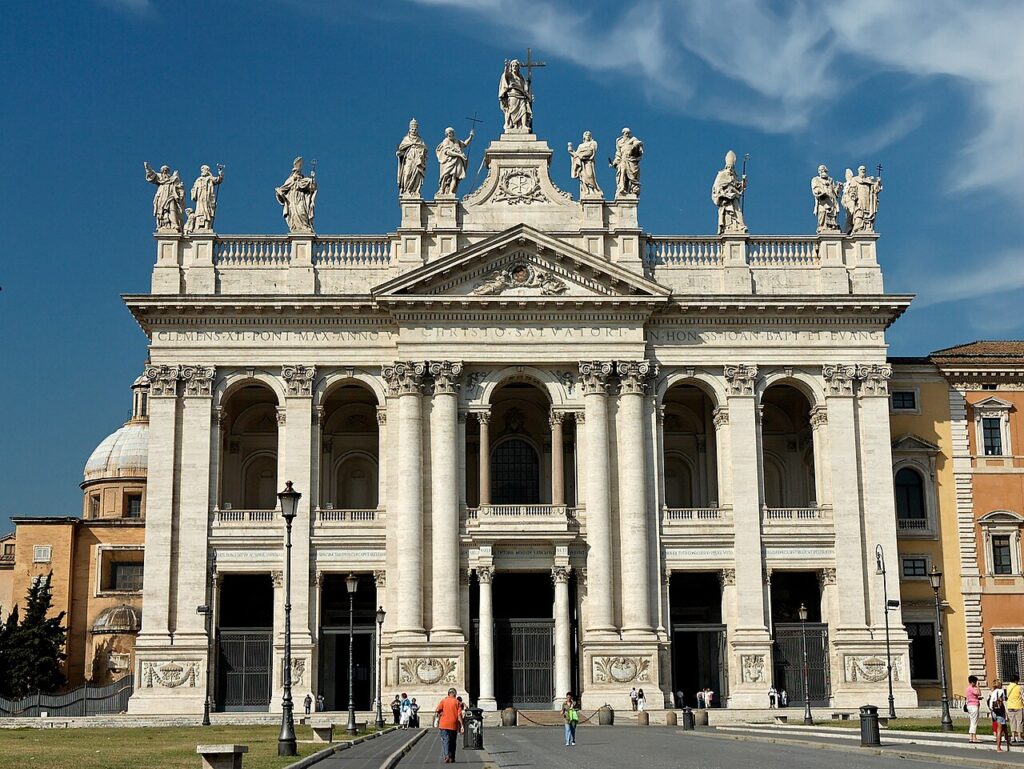 acade of the Archbasilica of Saint John Lateran in Rome