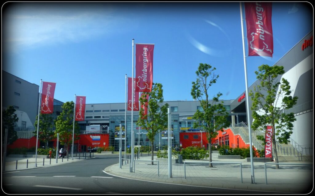 Nürburgring info center with barrier-free visitor access in Germany