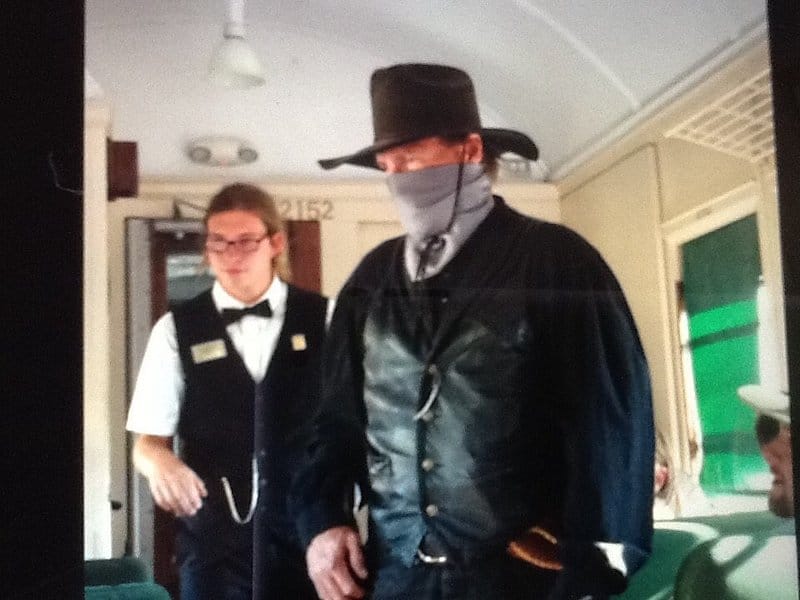 Wild West entertainer aboard the Grand Canyon Railway