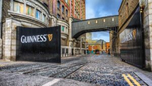 Entrance to the Guinness St. James’s Gate brewery complex in Dublin