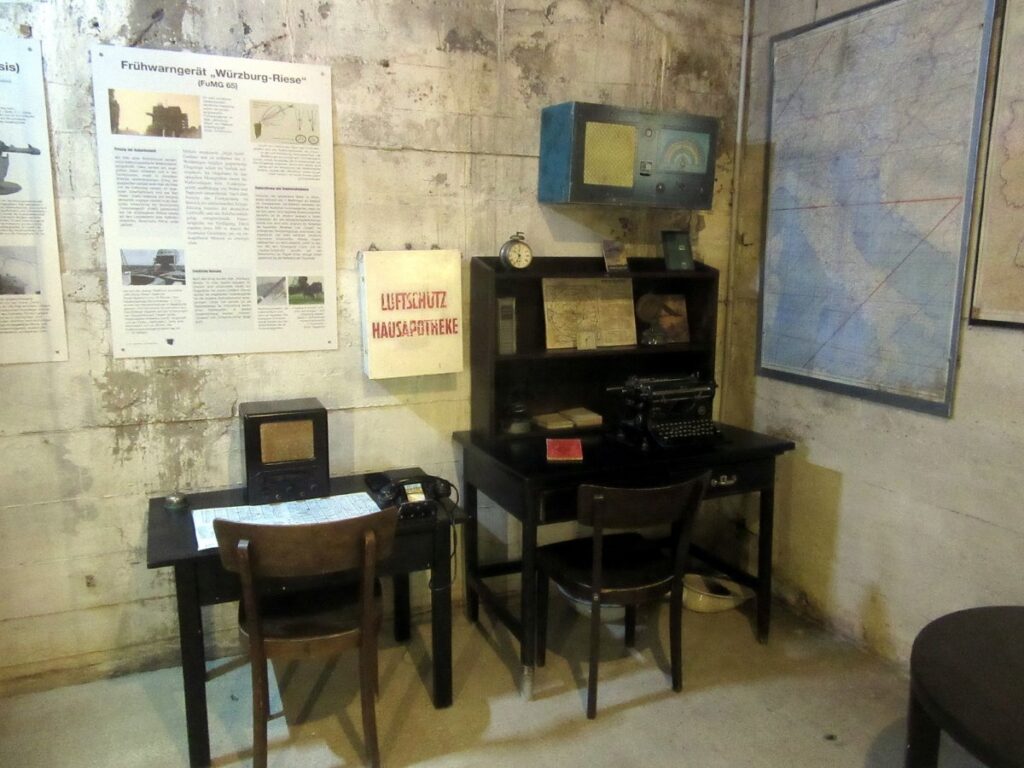 WWII history exhibition inside the Haus des Meeres flak tower in Vienna