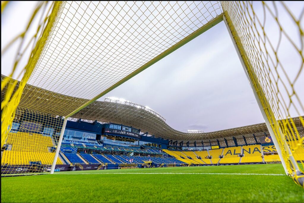 Interior view of Al-Awwal Park, home stadium of Al Nassr in Riyadh