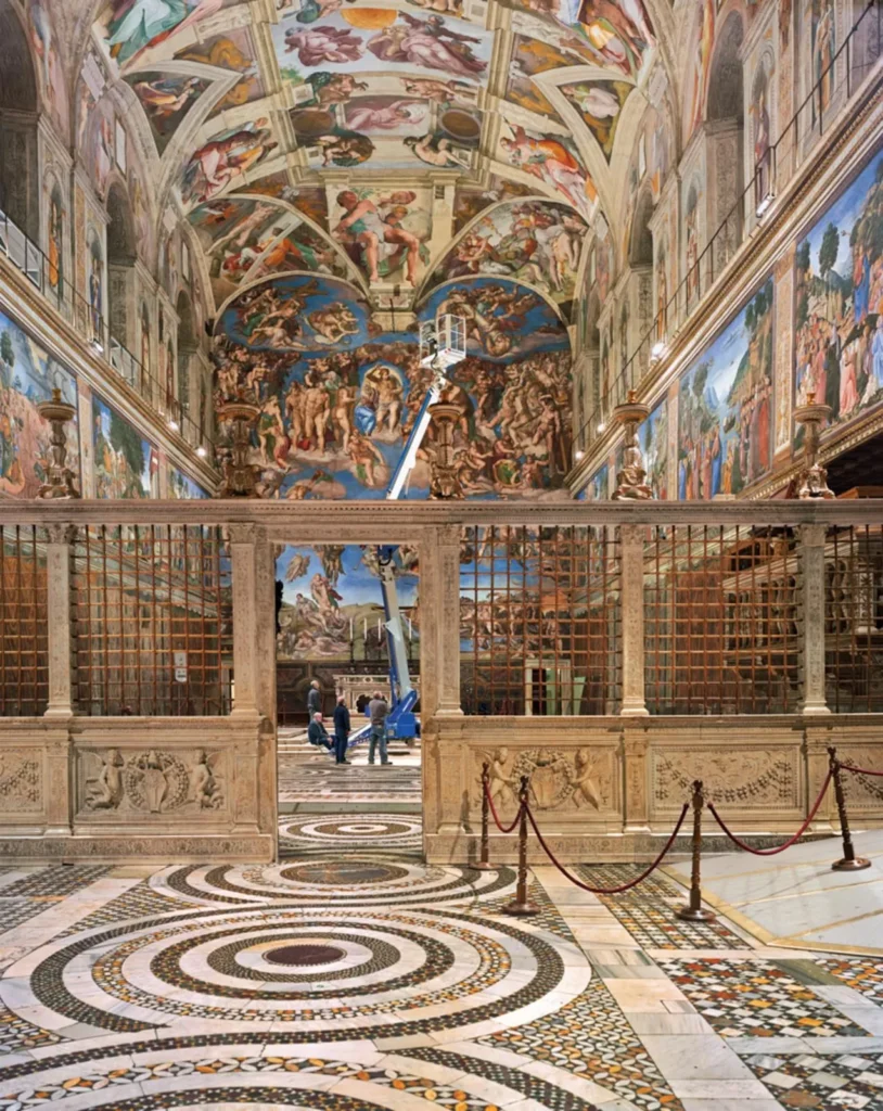 Interior of the Sistine Chapel in Vatican City
